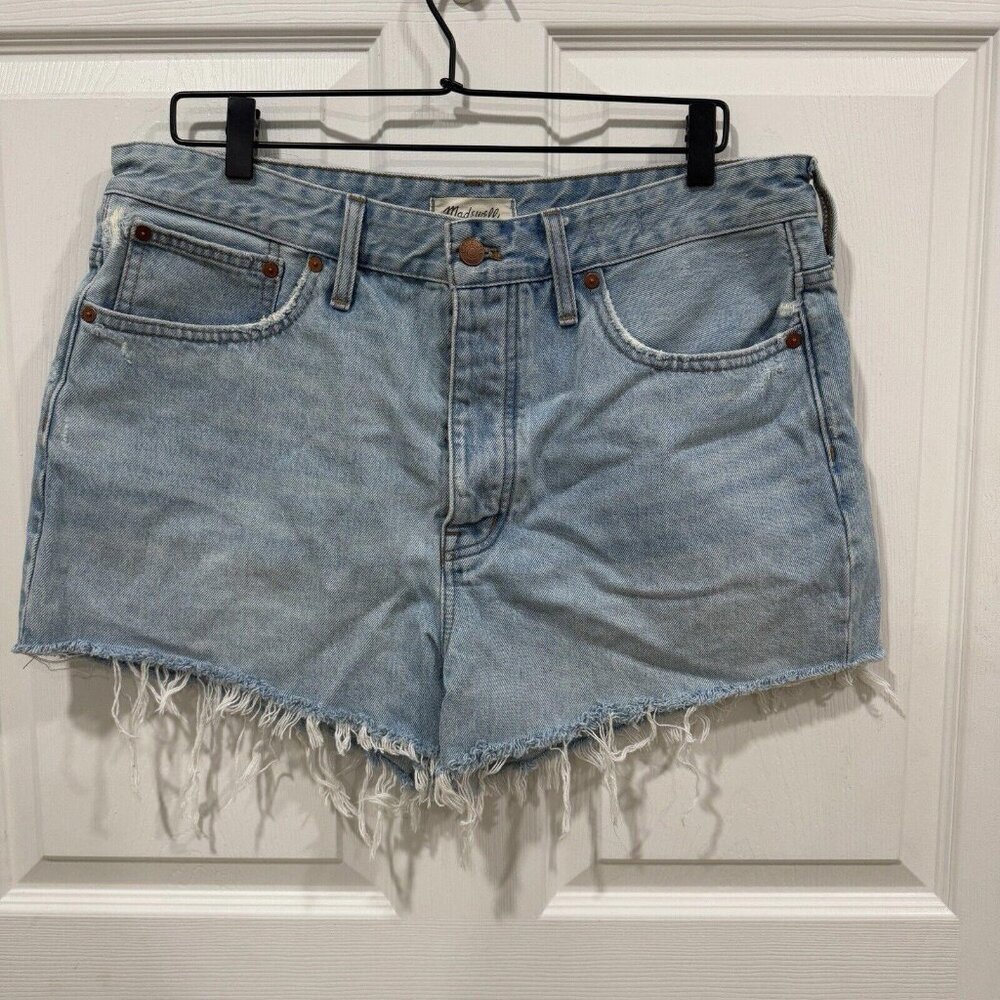 Women’s Madewell Relaxed Denim High rise denim shorts 31